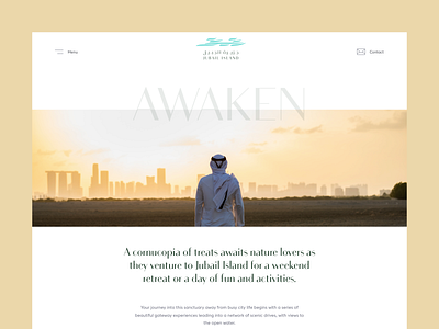 Pages - Jubail Island branding design flat inspiration minimal ui user experience user interface ux web