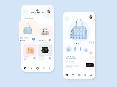 Lino Perros Hanbags concept UI
