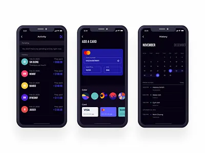 Mamoobank - Light mode & Dark mode bank card banking banking app booking app clean ui dark mode finance finance app minimal mobile app templates theme ui ui design ui kit ui ux user interface wallet wallet app wallet ui