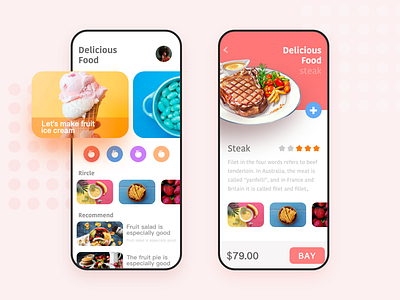 Food app exercise draft app design food ios music ui