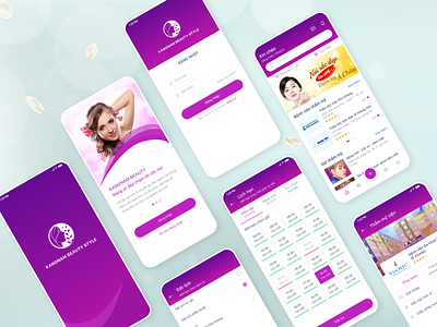 Kangnam Beauty Salon design figma mobile app design ui ui design ux uxdesign