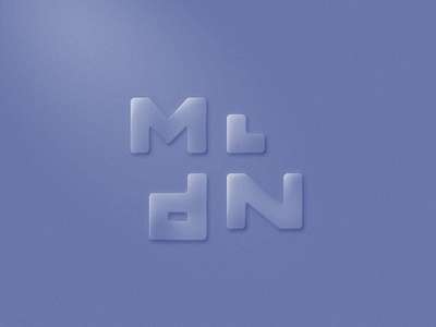 Mldn logo branding dj electro electronic music emboss logo logotype music skeumorphism violet