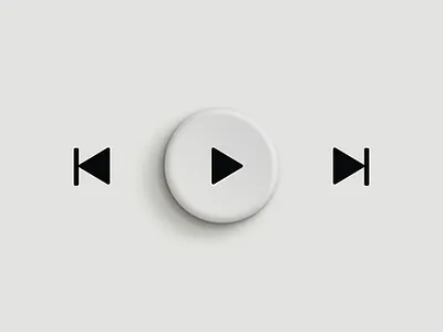 Play button app design neumorphism neuomorphic play player skeumorphism skeuomorph app skeuomorphic ui ux