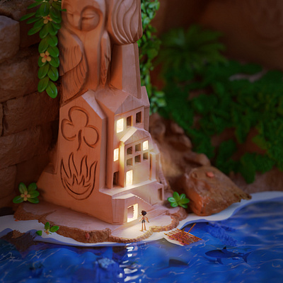 Lil' Adventurer 3dillustration b3d blender gameart illustration isometric