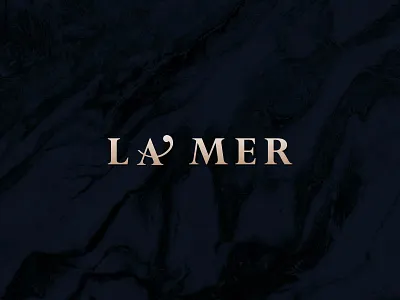 Logo for an elite fine dine restaurant La' Mer brand branding business creative design identity india logo mumbai restaurant restaurant branding restaurant logo