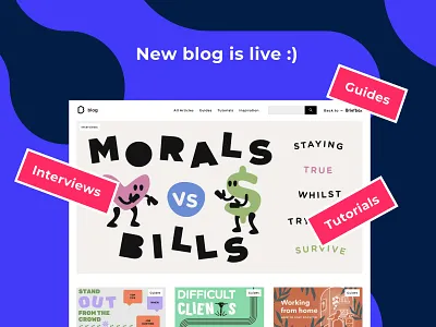New Briefbox blog live! branding briefbox design designers homepage illustration practice design typography ui vector