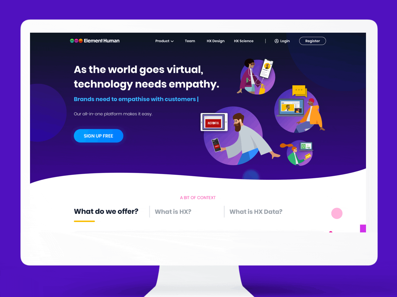 Homepage Scrolling Parallax Effect animation animation design homepage microinteraction microinteractions principle sketch ui uidesign vector
