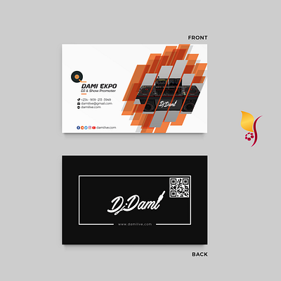 A simple Business Card Design branding business card complementary card design