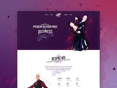 Dance Studio - design / branding branding dance design header landing page presentation site typography web web design website