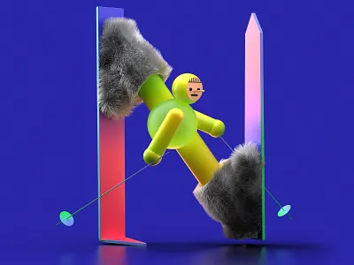 Letter N 36daysoftype 36daysoftypea 3d characterdesign typography