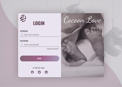 Login Screen Design (Desktop) login login design login form login page ui uidesign website weekly warm up weeklywarmup