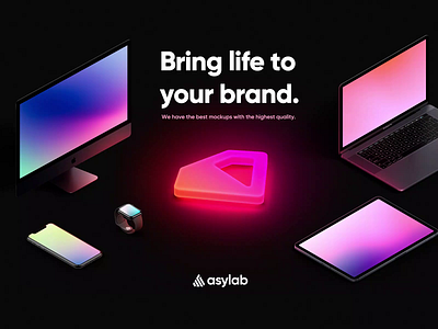 Asylab - Illustration - Premium Membership asylab branding colourful dark design design elegant glow glow in the dark gradient graphic design illustration minimal modern neon premium premium membership ui uiux user interface ux