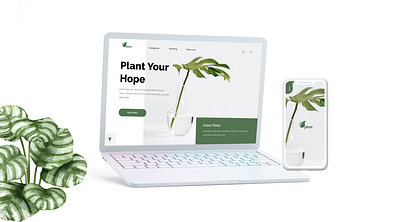 Plant Website app design nature nursery plant uiux webdesign xd