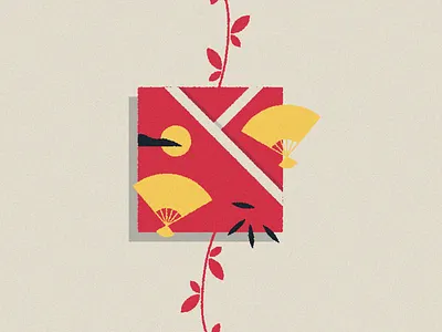 Eboshi design illusrator illustration japan japanese art minimal vector