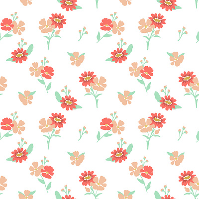 DItsty flowers decorative design floral flower pattern seamless seamless pattern simple surface design texture