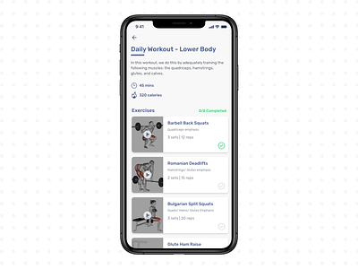 Workout of the day 100daysofui app app design app ui dailyui design ios mobile mobile app mobile app design mobile design mobile ui productdesign ui ux