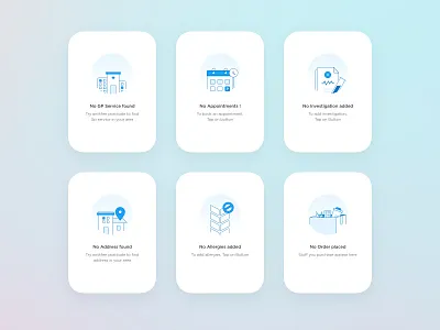 Alldaydr App - Empty state#2 application ui doctor portal emptystate health app iconography sketch app telemedicine user experience user inteface userinterface visual design