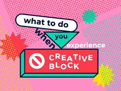 Creative Block Blog Post article blog briefbox colorful creative block creativity illustration pop