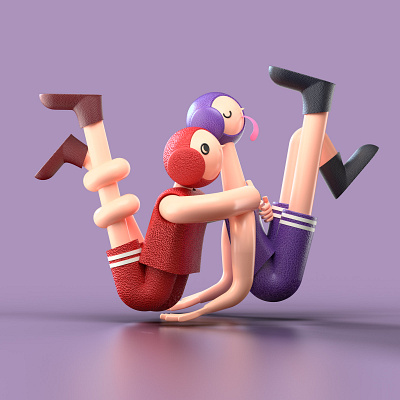 Letter W 36daysoftype 36daysoftypea 3d characterdesign illustration letter typography wrestling