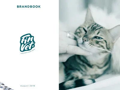 FINVET Brand Book cover branding design identity lettering logo logo pet