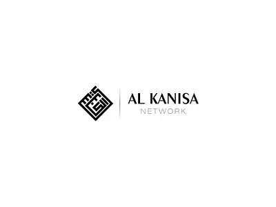Al Kanisa Network - Logo Design alkanisa alkanisalogo arabic calligraphy arabic lettering arabic logo arabic typography branding kufi calligraphy logo design logodesign network typography united states