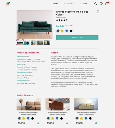 Maynooth Furniture - Product Page 6foot4 byol maynooth udemy xd xd design