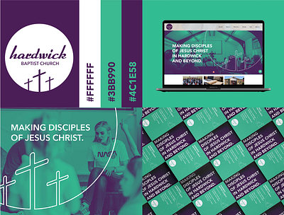 Hardwick Baptist Church branding color colour logo logodesign logotype typogaphy