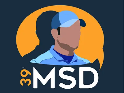 MS Dhoni design graphic design illustration portrait vector