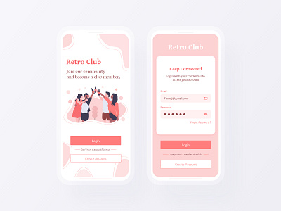 Club application | Splash screen | Community app android app app design app ui club community design app member membership splash screen splashscreen ui ui screen user experience userinterface ux