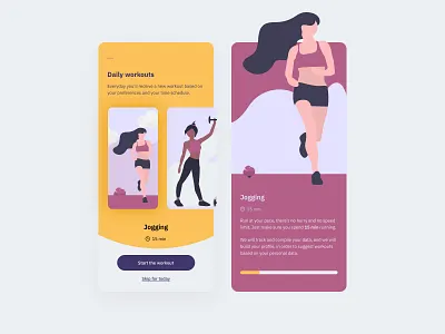 Daily UI #062 - Workout of the Day challenge dailyui dailyuichallenge design challenge fitness fitness app interaction interaction design interface interface design interfacedesign mobile mobile app mobile app design mobile ui sport ui ui design ux workout