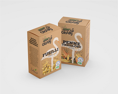 Okanj - Package Box box natural organic package pasta stork