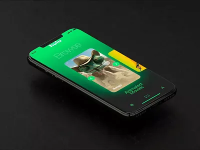 Hulu UI series : 03 - phone browsing page animation app app design hulu iphone iphone app ui ui animation ui design ux web web design web designer website website design
