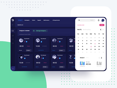 HR Portal Web App for Employee Tracking Abstract adobexd app creative design illustration mobile app design smarthome ui ux web