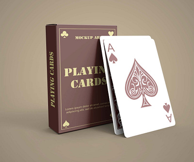 Free Playing Cards Mockup PSD Mockuphut Exclusive card game design free psd mockup freebie psd mockup