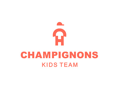 Champignons team brand identity branding champignons champions child forest kids letterch letterch logo logo design logoidea logomark logotype mushrooms scouts team