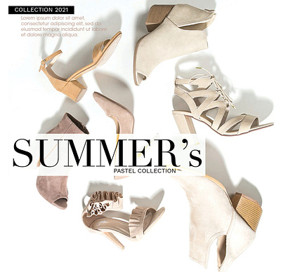Footwear advertising branding footwear women