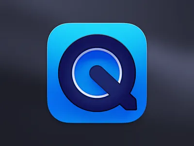QuickTime Player Icon for macOS Big Sur 3d big sur design display icon ios lucas haas pixel quicktime ui