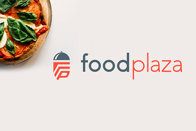 Food Plaza Logo adobe illstrator branding clean design icon illustration logo logo design typography vector