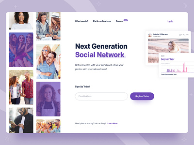 Next Generate Social Network clean ui figma social social network ui ux