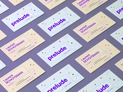 Business card for Prelude architect architecture automation branding business card corporate design engineering grid identity logo logotype shape system
