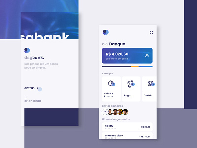 dsgbank. app app design bank banking banking app dukie fintech fintech app minimal ui uiux