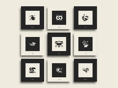Mini paintings. Animals series. albatross animal animals duck elk flamingo geometric geometry illustration mark modern nature scorpion snake symbol toucan yak