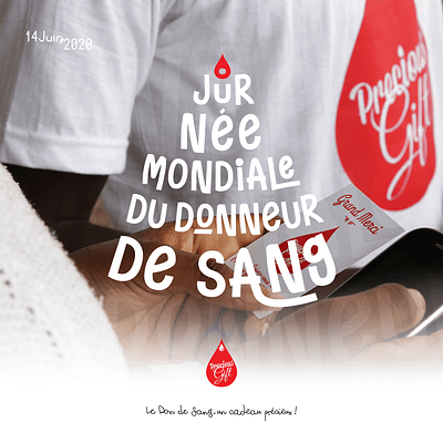 Social Media Post - World Blood Donor Day 2020 digital red social media design typo typogaphy visual design