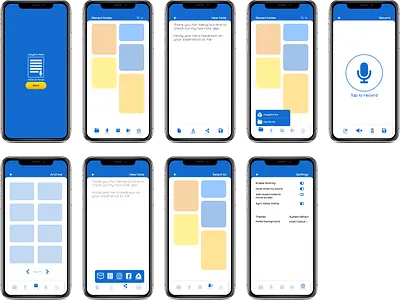 Easy Put Note mobile app note app uidesign ux design