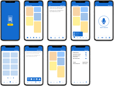 Easy Put Note mobile app note app uidesign ux design