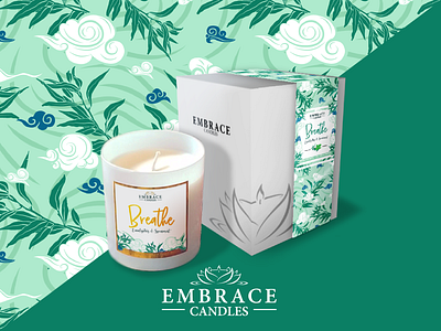 Breathe Label Breakdown branding candle candles design flat illustration label label design label mockup package design package designer package mockup packaging packaging design pattern product product packaging