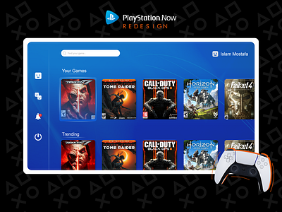 PSNow Redesign playstation ps ps4 ps5 psnow uidesign ux ux design uxui