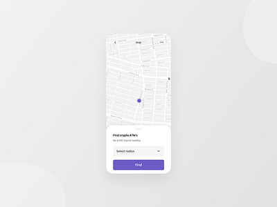 Crypta ~ Map Screen 10ddc app crypto design map maps minimal mobile typography ui ui ux ux