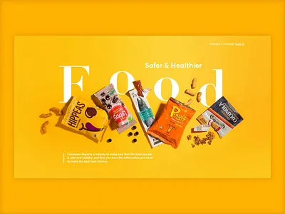 Food Safety Article Page animation branding color palette dribbble food healthy healthy eating healthyfood minimal motion motion design ui ux webdesign website website design yellow