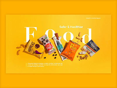 Food Safety Article Page animation branding color palette dribbble food healthy healthy eating healthyfood minimal motion motion design ui ux webdesign website website design yellow